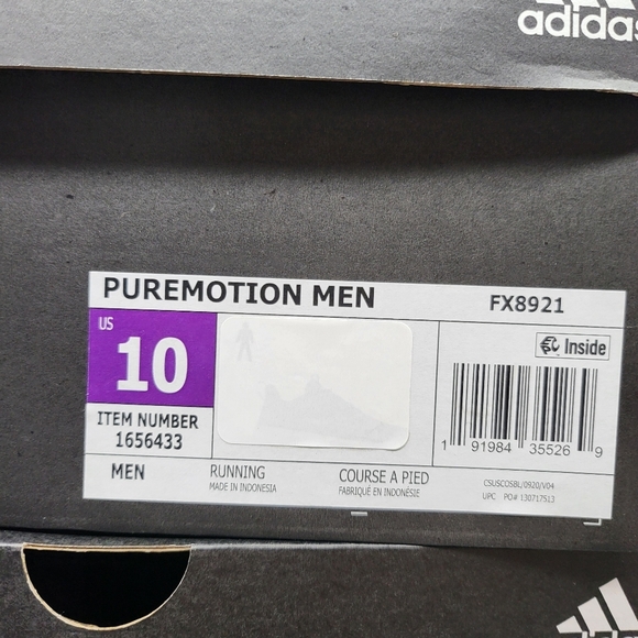 New Adidas PureMotion Men's Running Shoes Size 10 - Picture 7 of 7